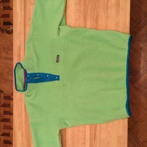 Vintage XL Neon Patagonia Fleece